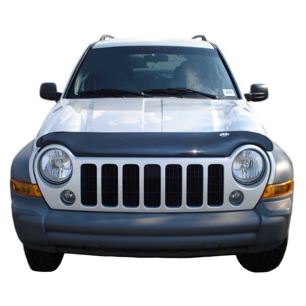 Auto Ventshade 24726 Bugflector II Dark Smoke Hood Shield for 2002-2007 Jeep Liberty; Excludes Renegade