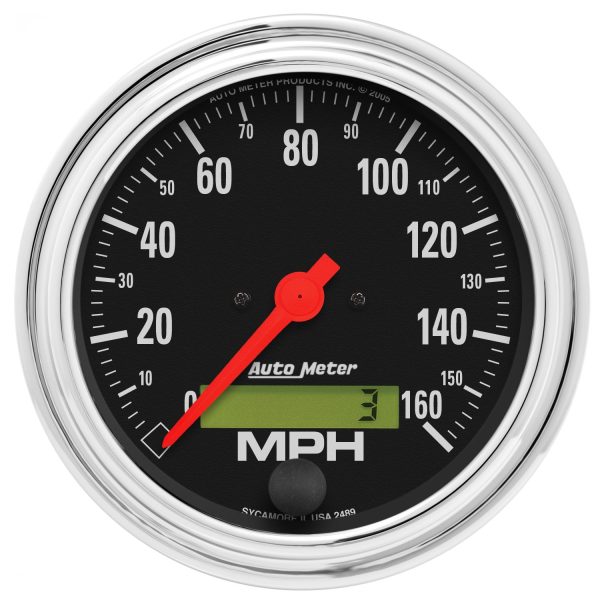 3-3/8 in. SPEEDOMETER, 0-160 MPH, TRADITIONAL CHROME