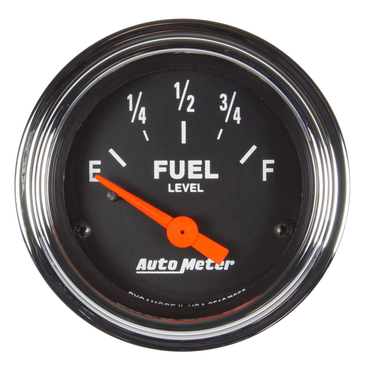 2-1/16 in. FUEL LEVEL, 73-10 O LINEAR, TRADITIONAL CHROME