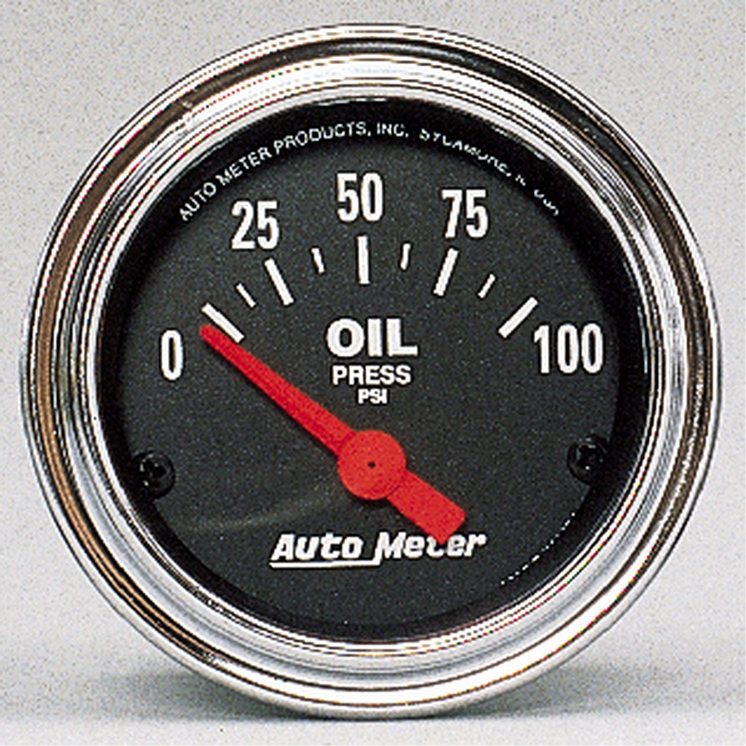 2-1/16 in. OIL PRESSURE, 0-100 PSI, TRADITIONAL CHROME