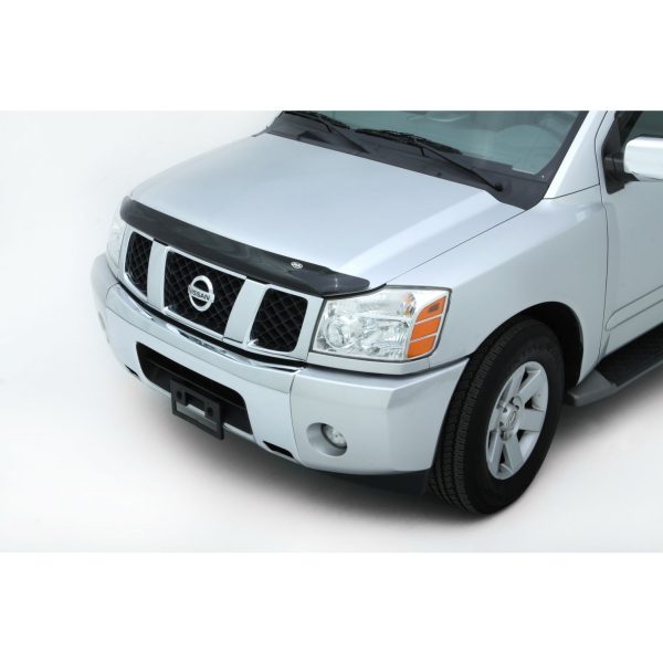 Auto Ventshade 25402 Bugflector II Dark Smoke Hood Shield for 2004-2015 Nissan Titan, 2005-2015 Armada