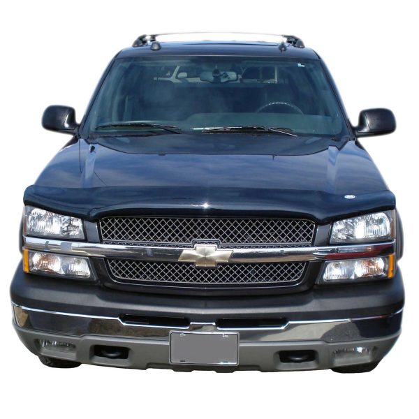 Auto Ventshade 25457 Bugflector II Dark Smoke Hood Shield for 2002-2006 Chevrolet Avalanche with Body Hardware