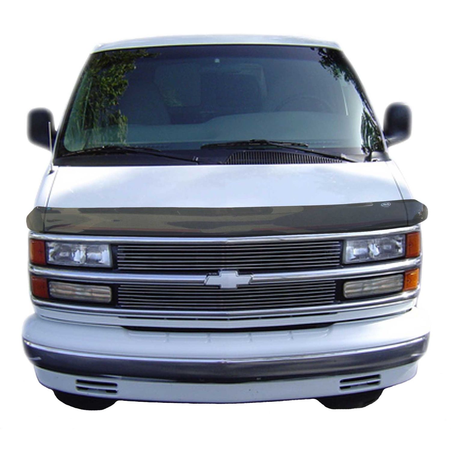 Auto Ventshade 25918 Bugflector II Dark Smoke Hood Shield for 1996-2002 Chevrolet Express/GMC Savana Vans 1500-4500