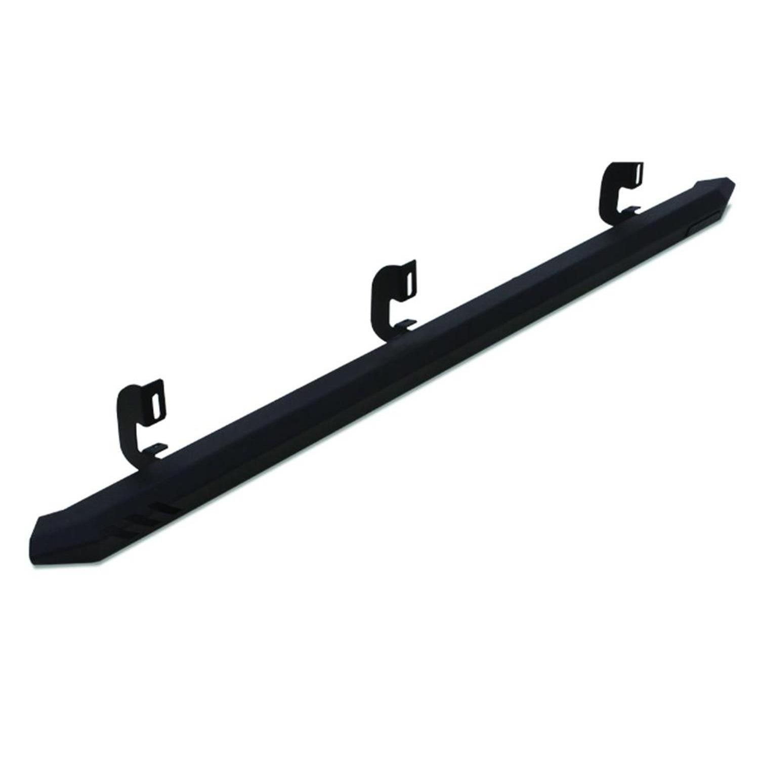 Lund 26410010 Black Steel Rock Rails for 2007-2018 Silverado/Sierra 1500, 2500HD, 3500HD Crew Cab (Excludes Models with DEF Tank)