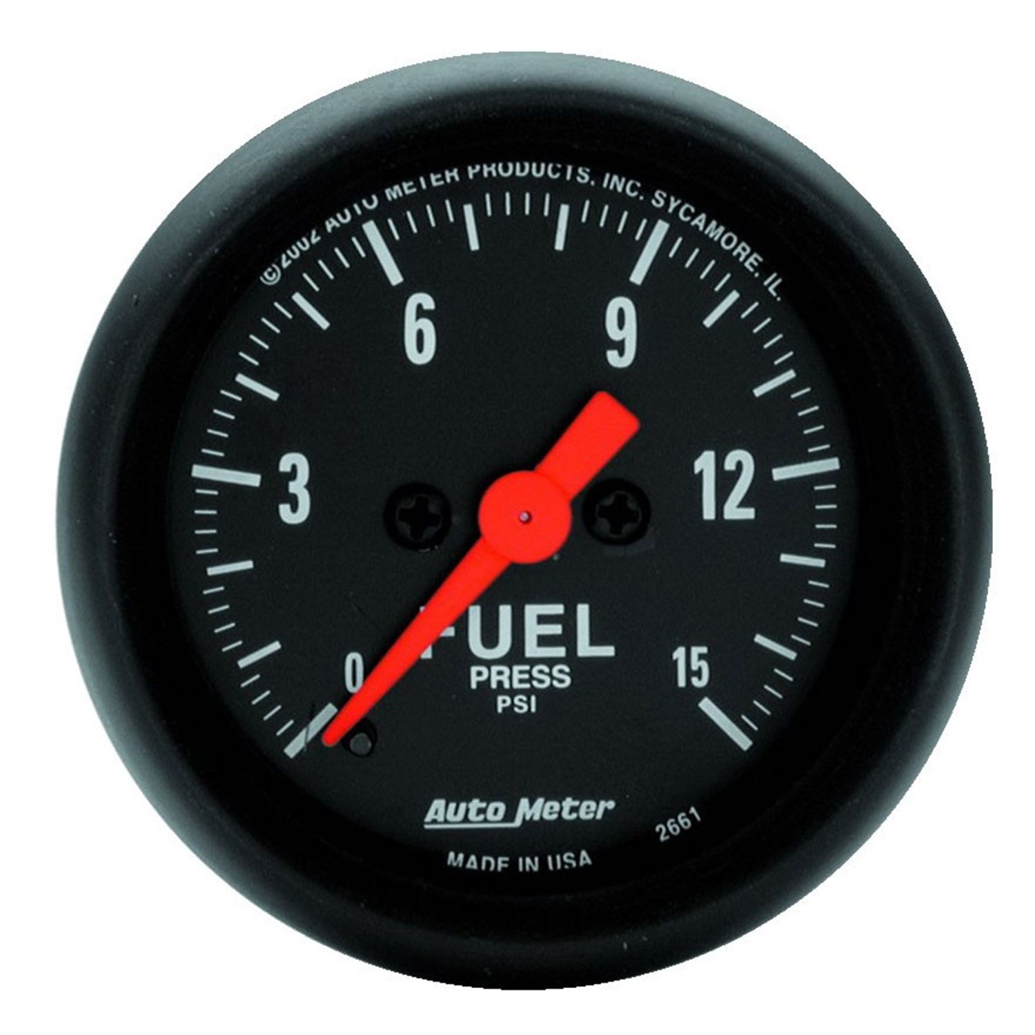 2-1/16 in. FUEL PRESSURE, 0-15 PSI, Z-SERIES