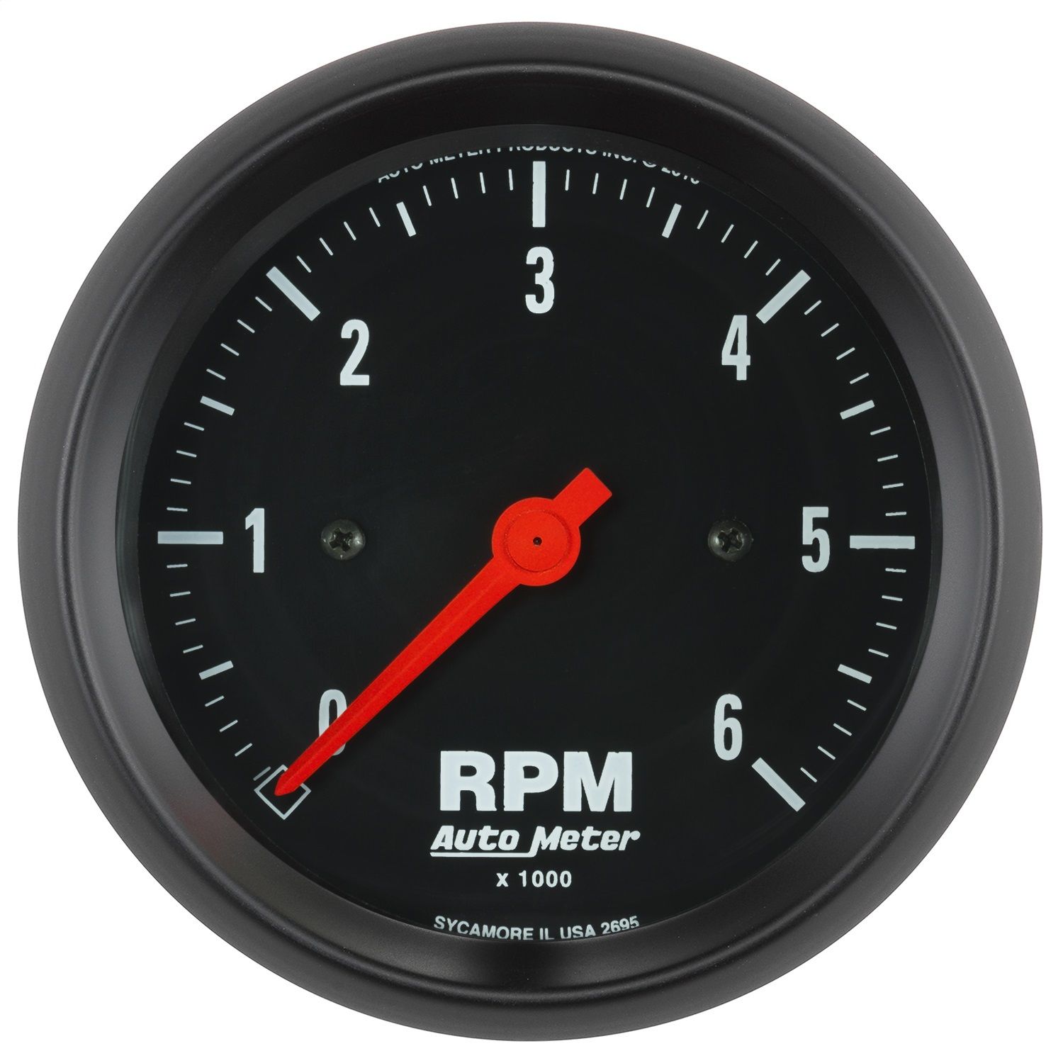 3-3/8 in. IN-DASH TACHOMETER, 0-6,000 RPM, Z-SERIES