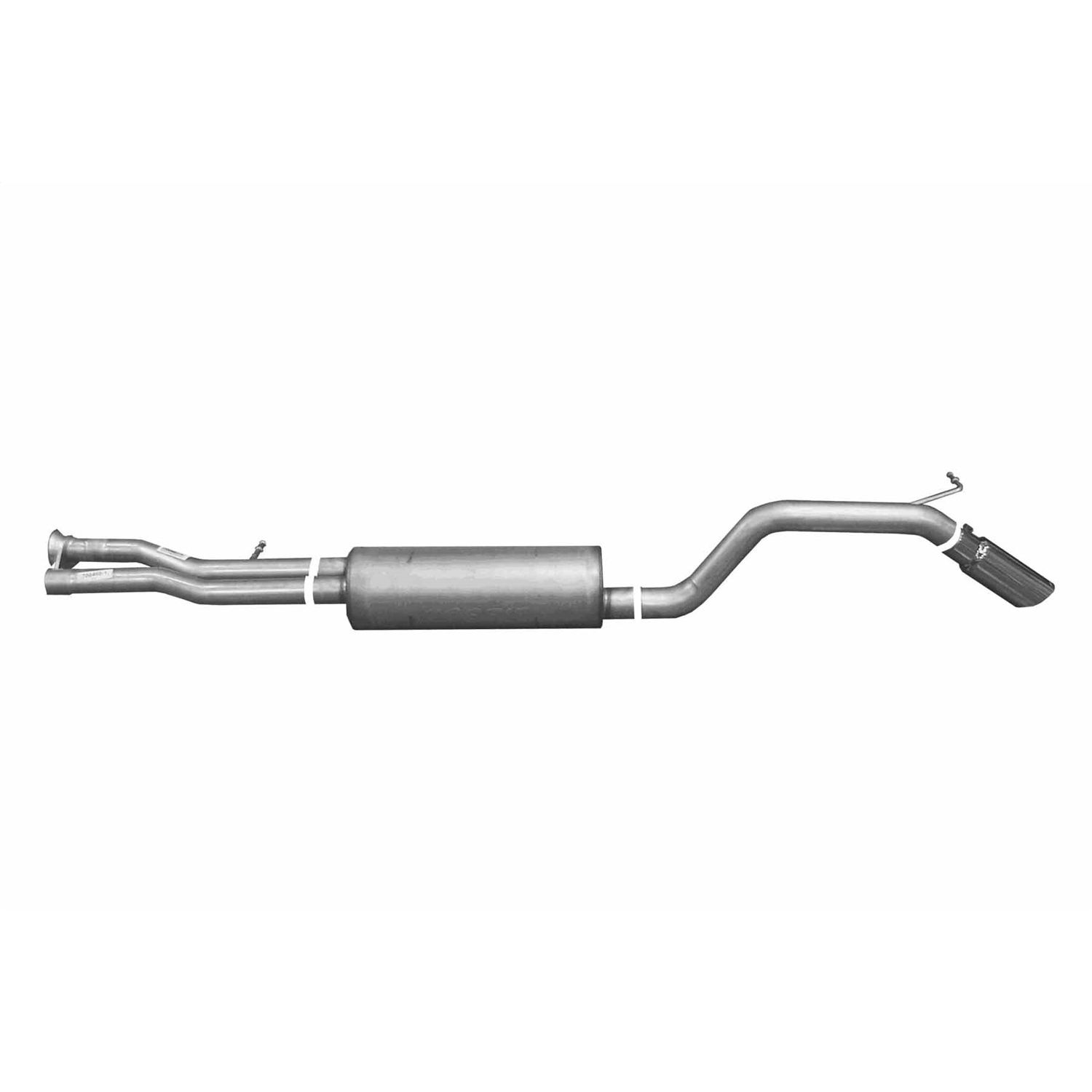 Cat-Back Single Exhaust System; Aluminized