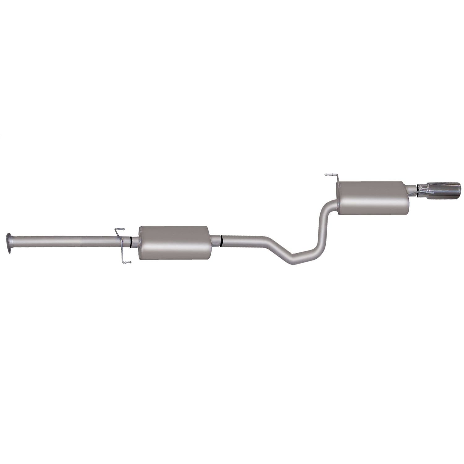 Cat-Back Single Exhaust System; Aluminized