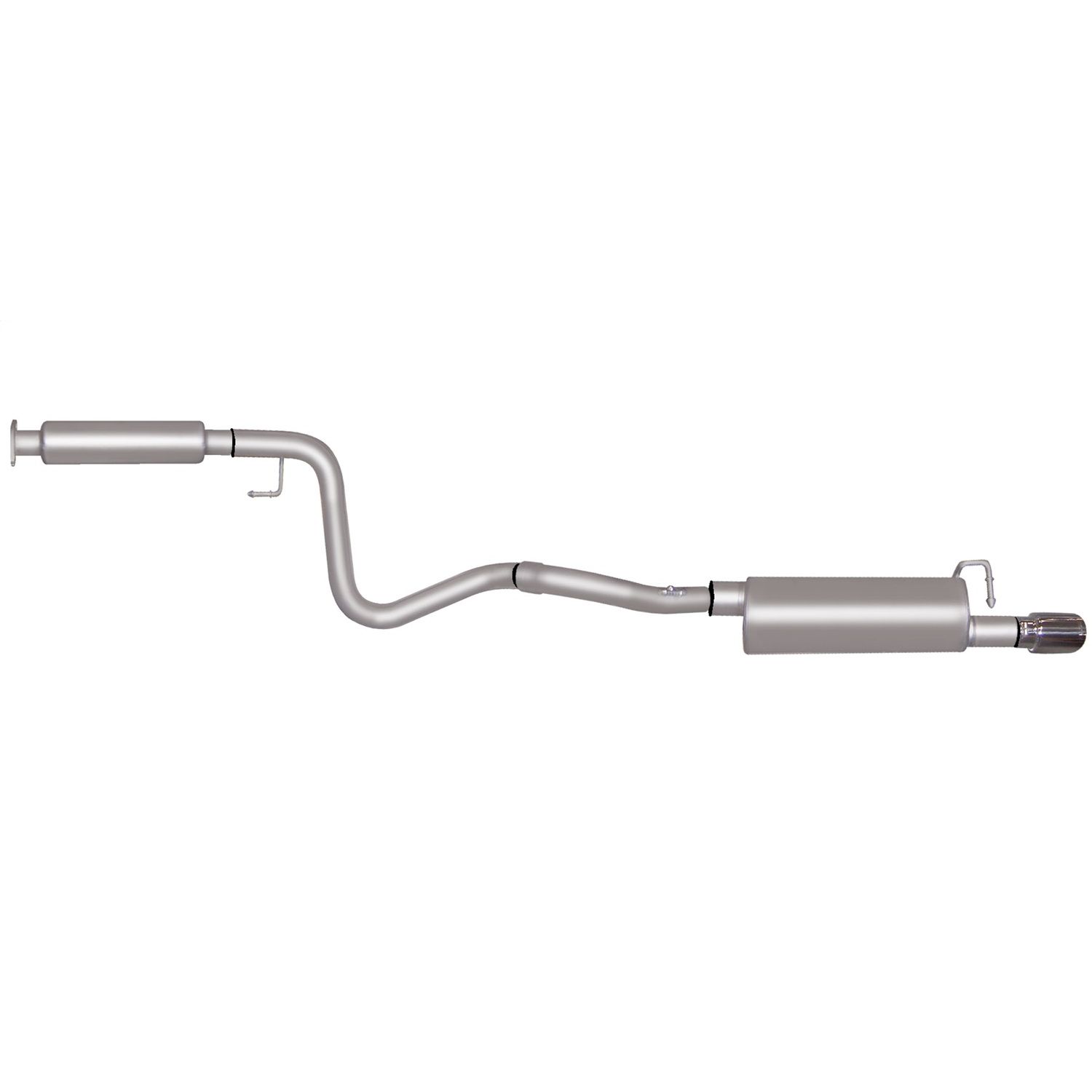 Cat-Back Single Exhaust System; Aluminized