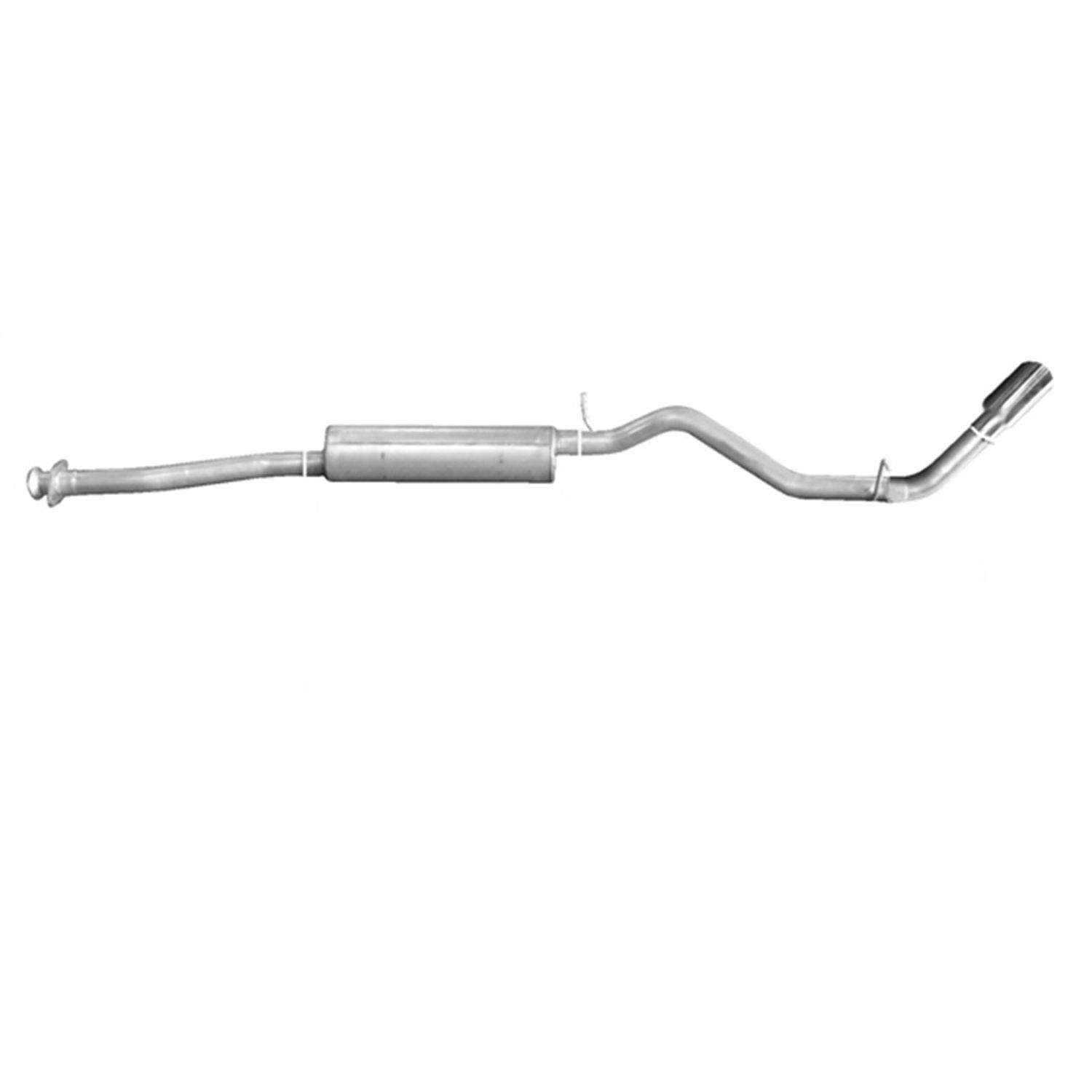 Cat-Back Single Exhaust System; Aluminized