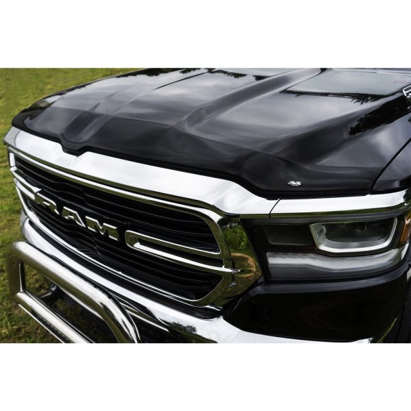 Auto Ventshade 322163 Aeroskin Flush Mount Dark Smoke Hood Protector for 2019-2022 Ram 1500; Will not fit Rebel and TRX models