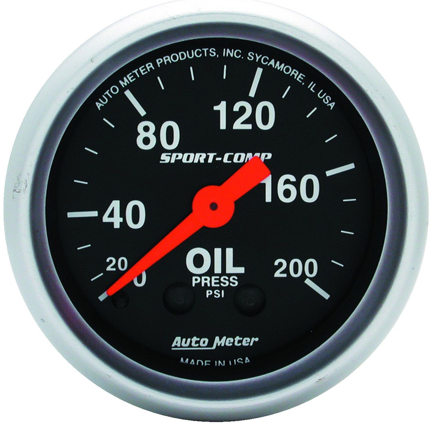 2-1/16 in. OIL PRESSURE, 0-200 PSI, SPORT-COMP