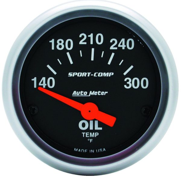 2-1/16 in. OIL TEMPERATURE, 140-300 Fahrenheit, SPORT-COMP