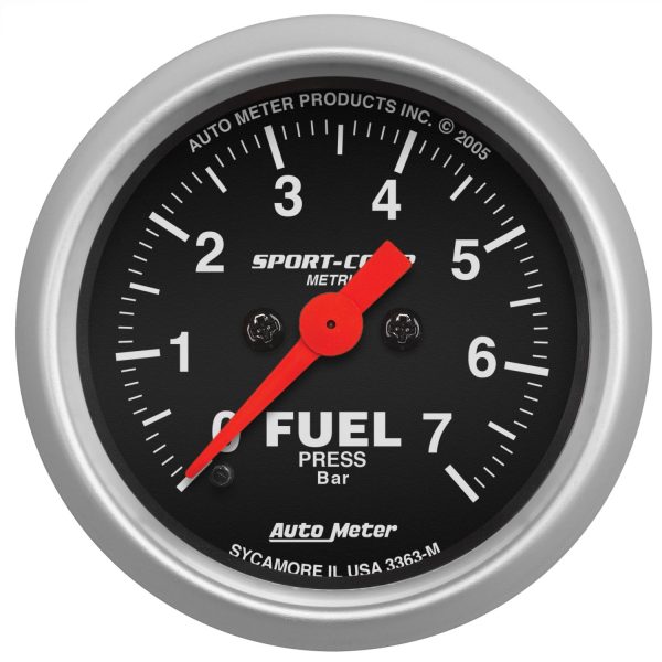 2-1/16 in. FUEL PRESSURE, 0-7 BAR, SPORT-COMP