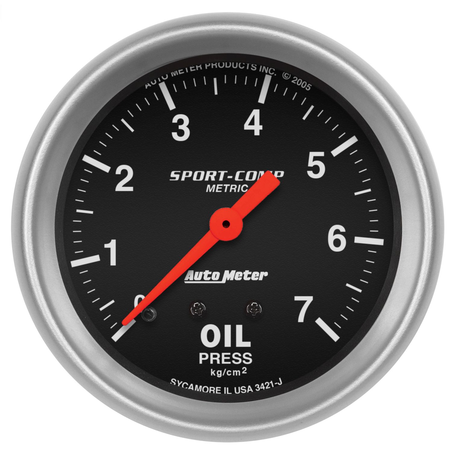 2-5/8 in. OIL PRESSURE, 0-7 KG/CM2, SPORT-COMP