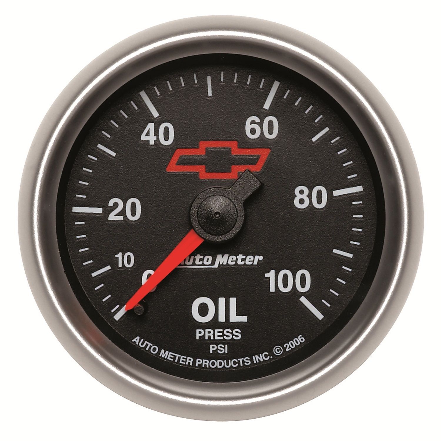 2-1/16 in. OIL PRESSURE, 0-100 PSI, GM BLACK