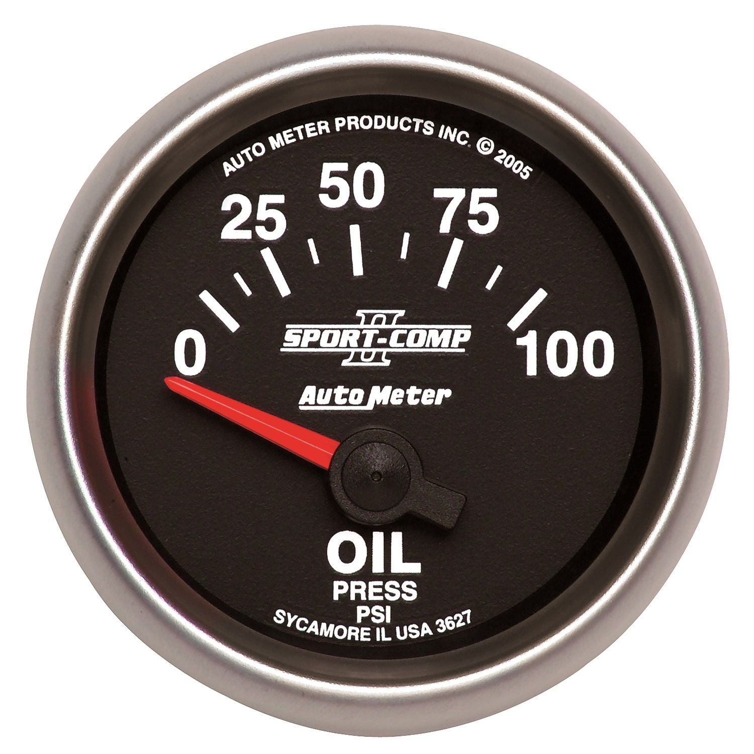 2-1/16 in. OIL PRESSURE, 0-100 PSI, SPORT-COMP II