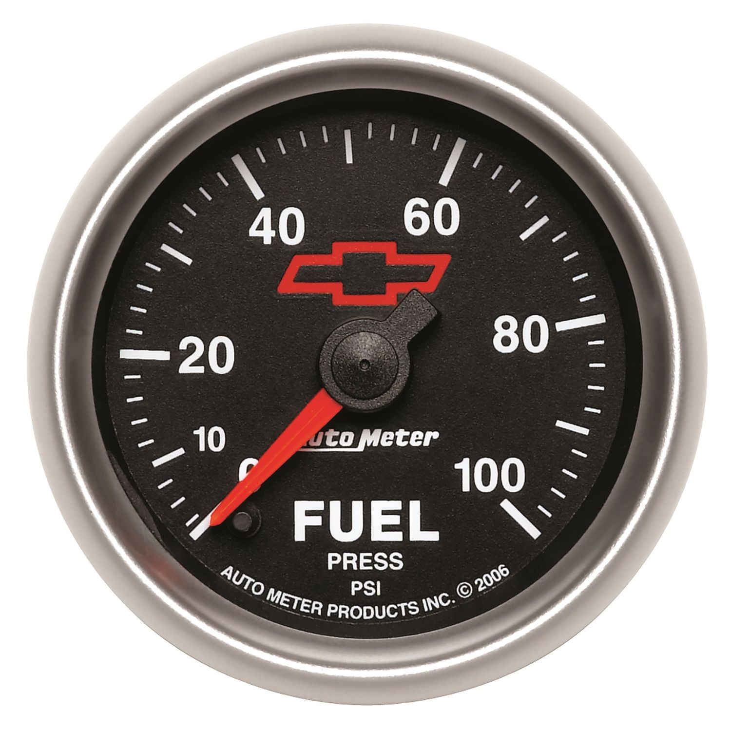 2-1/16 in. FUEL PRESSURE, 0-100 PSI, GM BLACK