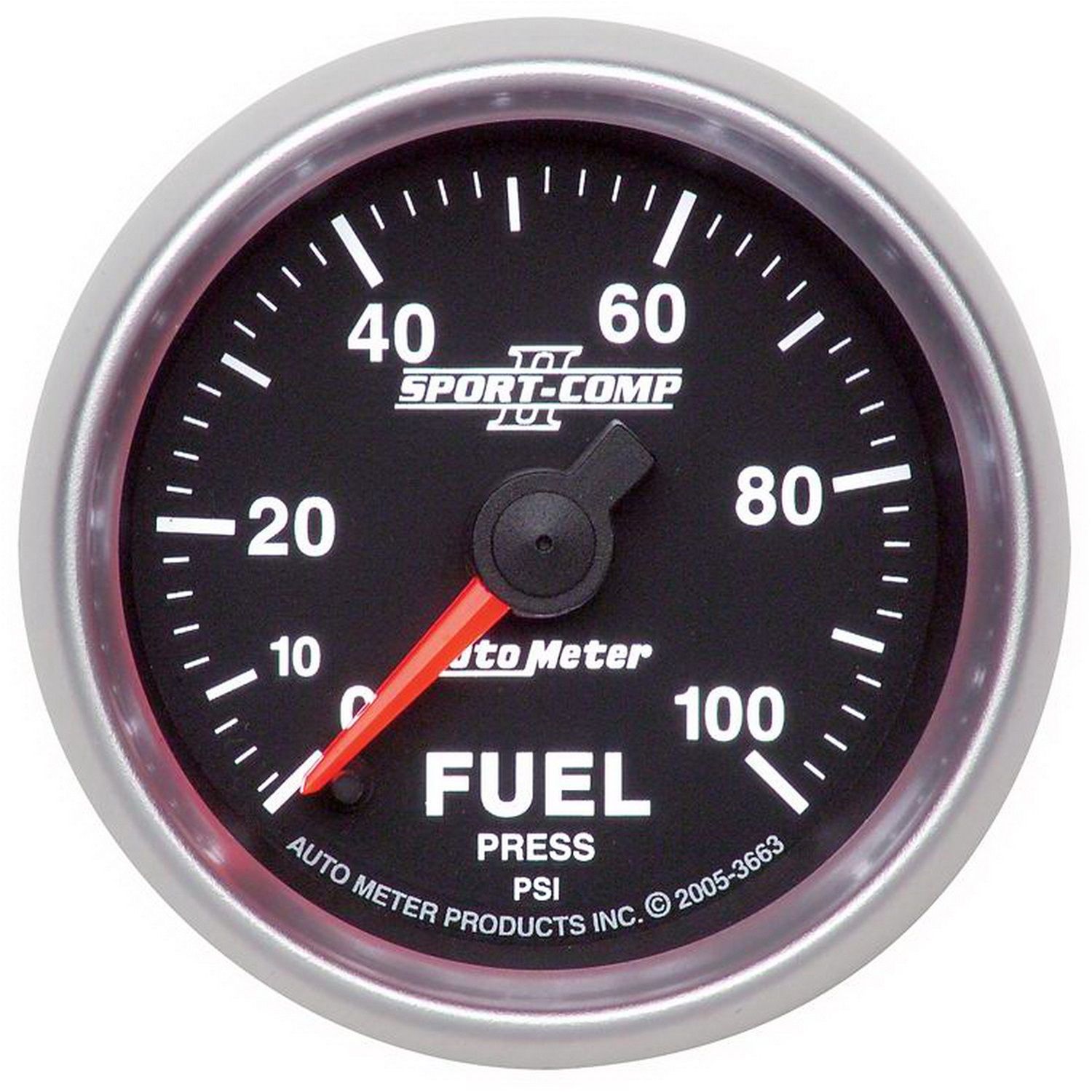 2-1/16in FUEL PRESSURE, 0-100 PSI, SPORT-COMP II