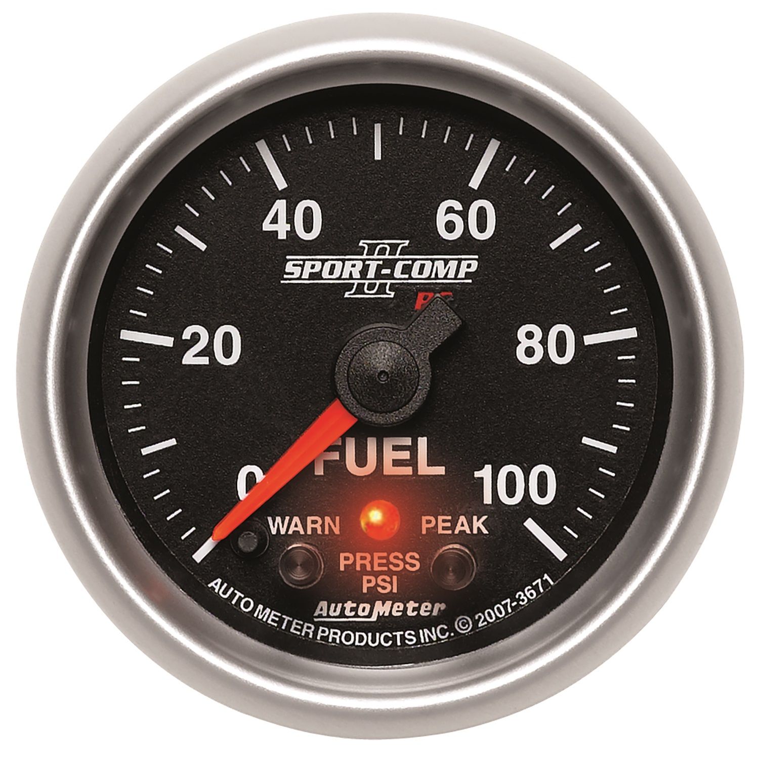 2-1/16 in. FUEL PRESSURE, 0-100 PSI, SPORT-COMP II