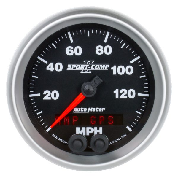 3-3/8 in. GPS SPEEDOMETER, 0-140 MPH, SPORT-COMP II