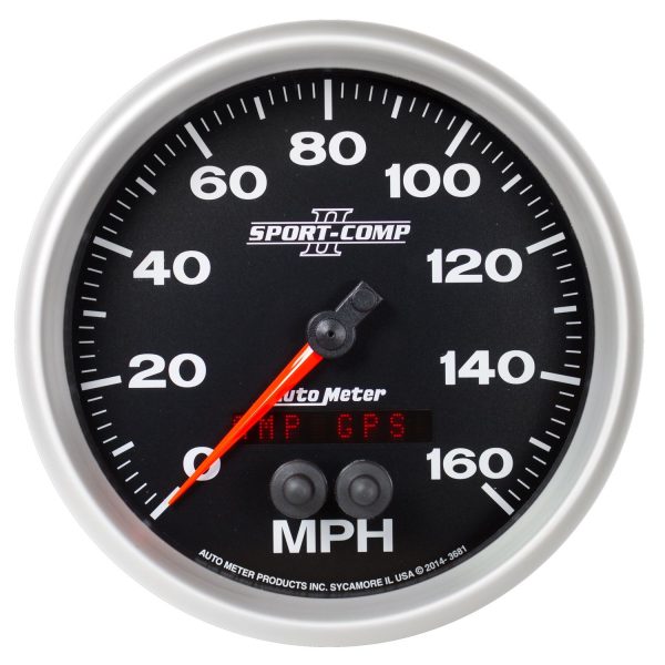 5 in. GPS SPEEDOMETER, 0-160 MPH, SPORT-COMP II