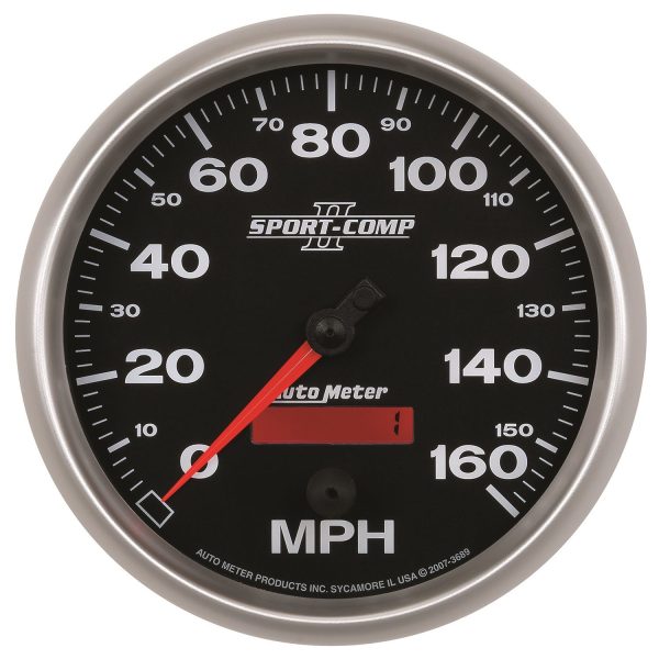 5 in. SPEEDOMETER, 0-160 MPH, SPORT-COMP II