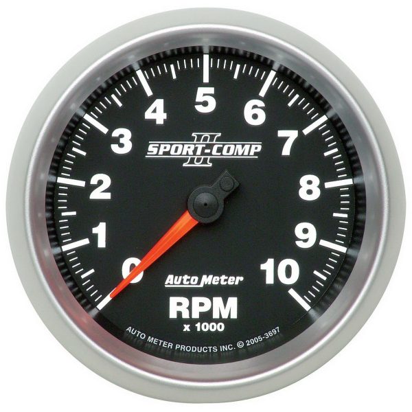 3-3/8 in. IN-DASH TACHOMETER, 0-10,000 RPM, SPORT-COMP II