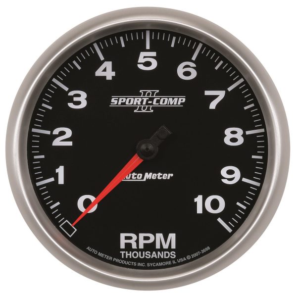 5 in. IN-DASH TACHOMETER, 0-10,000 RPM, SPORT-COMP II