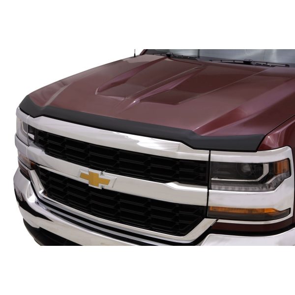 Auto Ventshade 377123 Aeroskin Matte Black Flush Mount Hood Protector for 2016-2018 Chevrolet Silverado 1500, 2019 Chevrolet Silverado 1500 LD