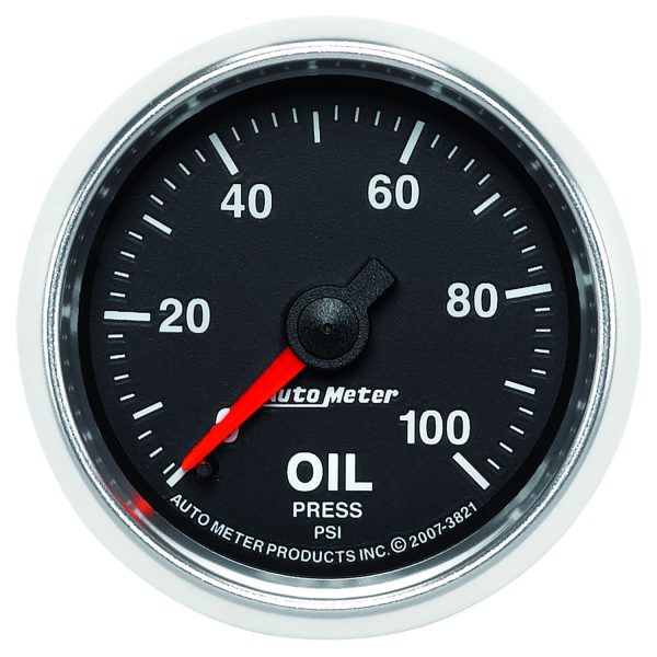 2-1/16 in. OIL PRESSURE, 0-100 PSI, GS