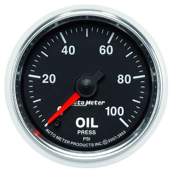 2-1/16 in. OIL PRESSURE, 0-100 PSI, GS