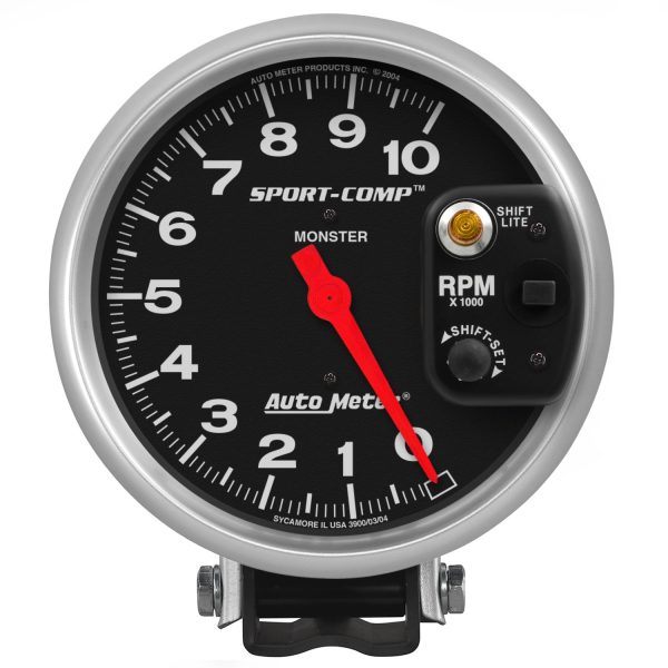 5 in. PEDESTAL TACHOMETER, 0-10,000 RPM, SPORT-COMP