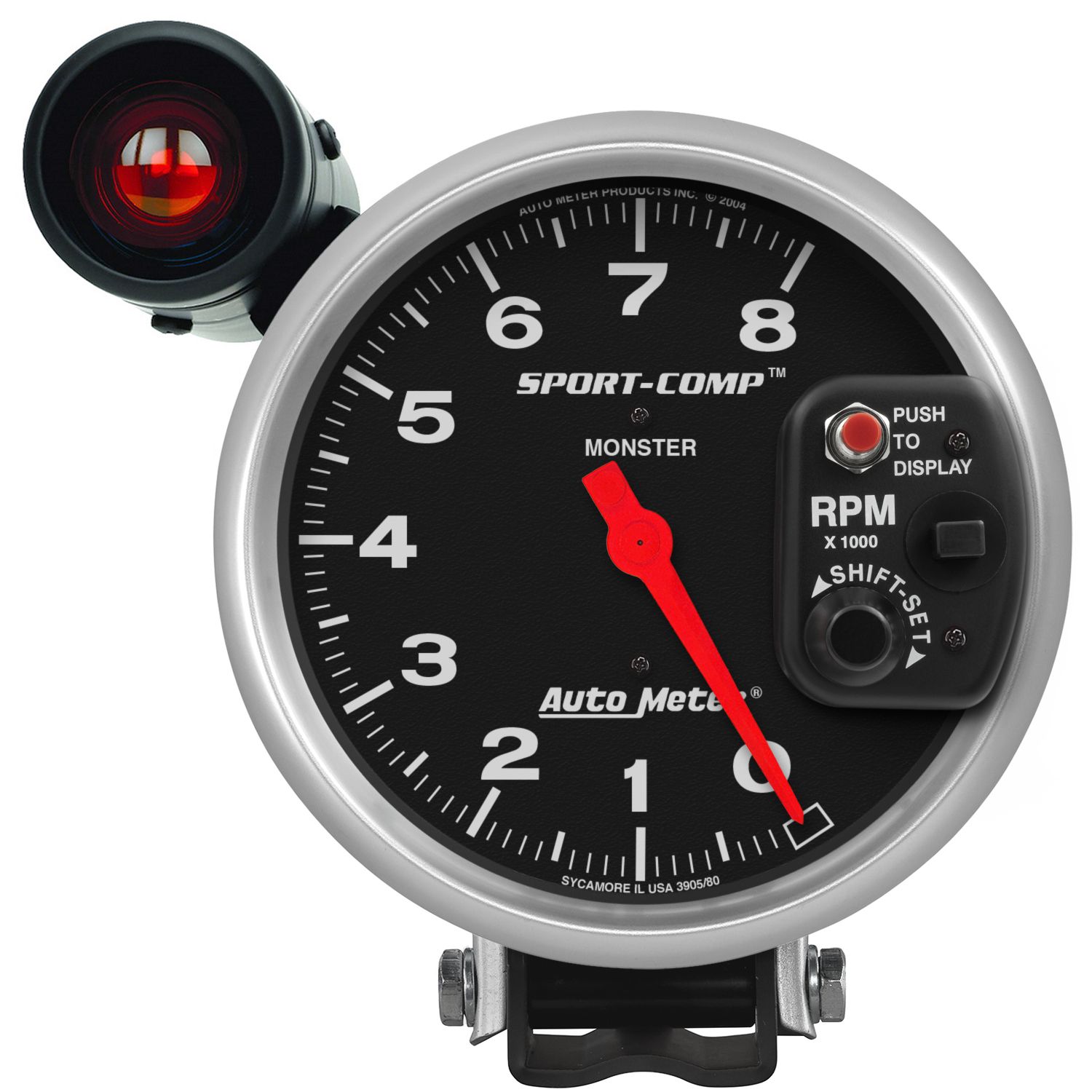 5 in. PEDESTAL TACHOMETER, 0-8,000 RPM, SPORT-COMP