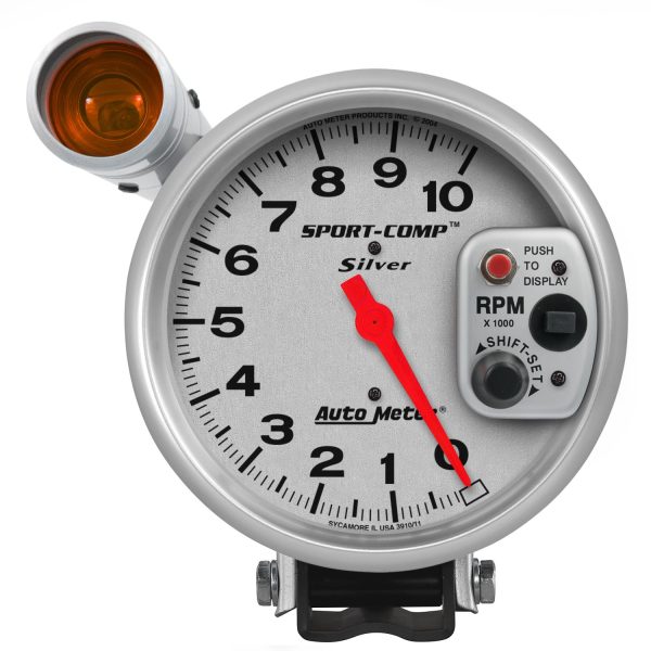 5 in. PEDESTAL TACHOMETER, 0-10,000 RPM, ULTRA-LITE