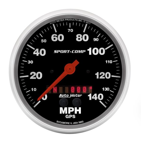 5 in. GPS SPEEDOMETER, 0-140 MPH, SPORT-COMP