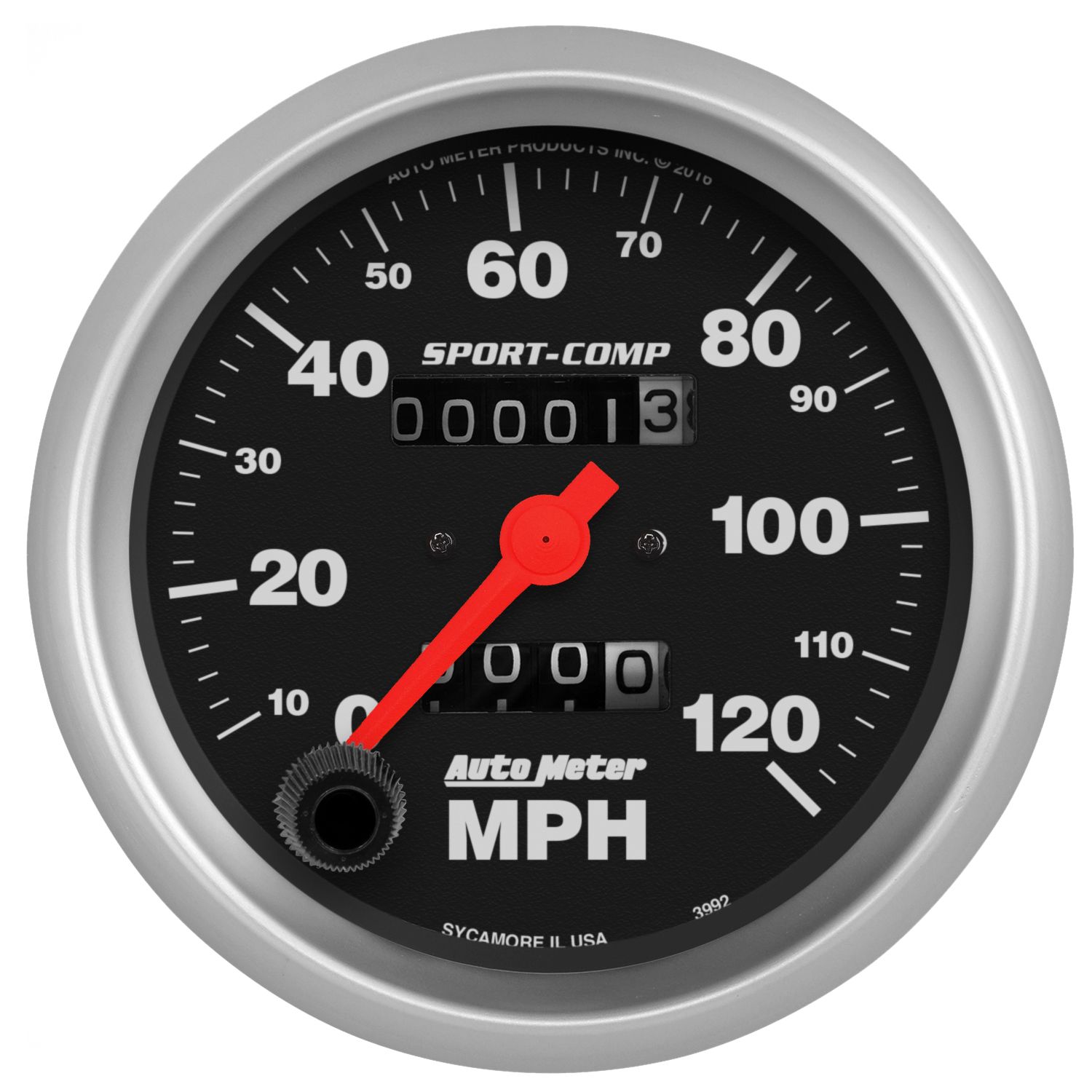 3-3/8 in. SPEEDOMETER, 0-120 MPH, SPORT-COMP