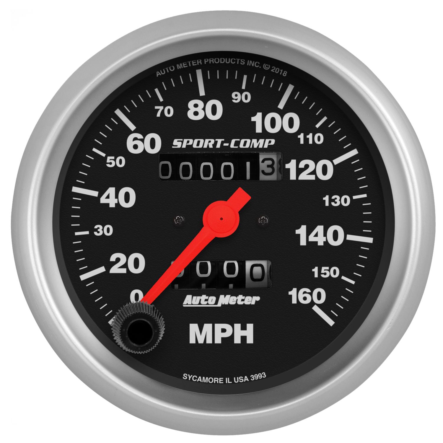 3-3/8 in. SPEEDOMETER, 0-160 MPH, SPORT-COMP