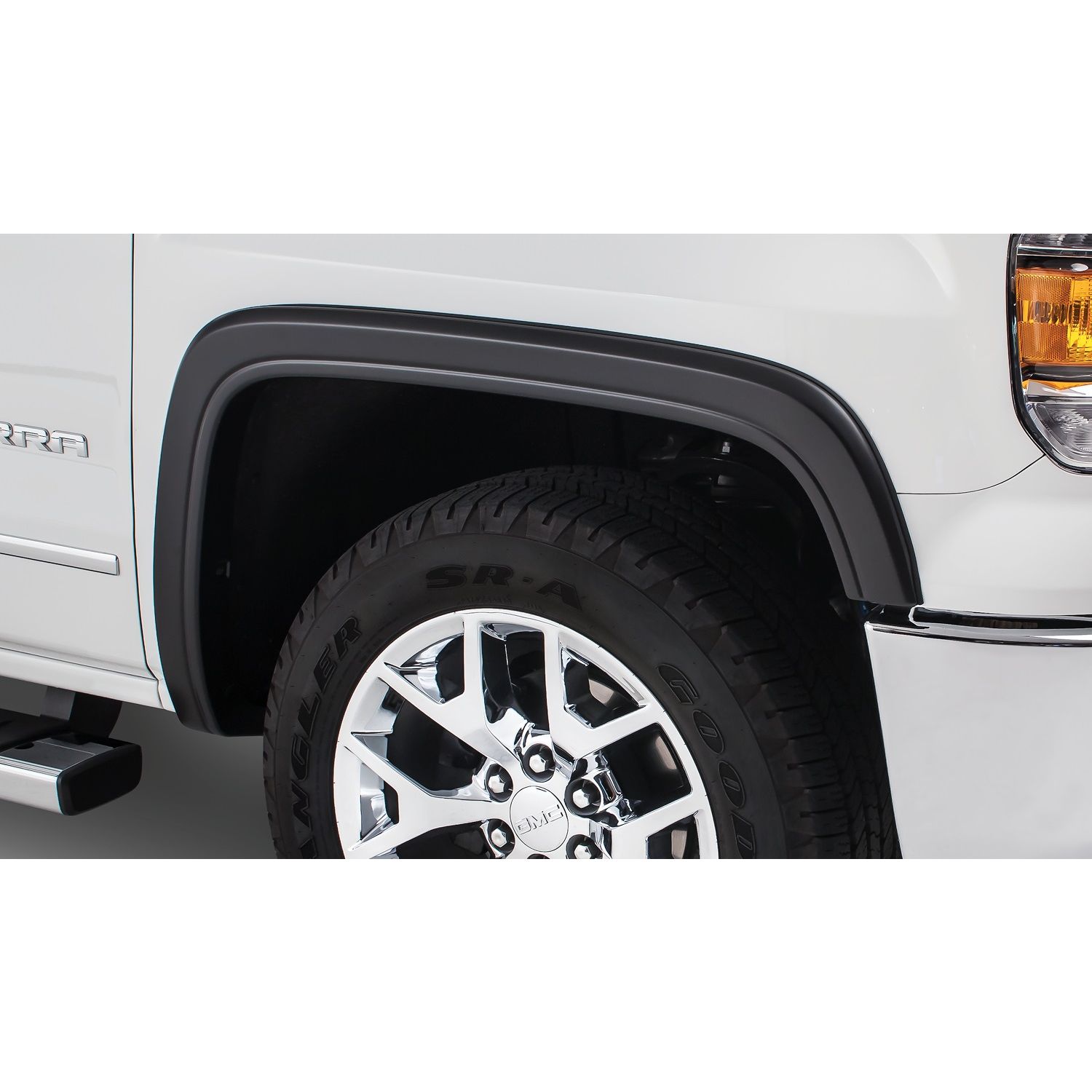 Bushwacker 40145-02 Black OE-Style Smooth Finish Front Fender Flares for 2016-2018 GMC Sierra 1500