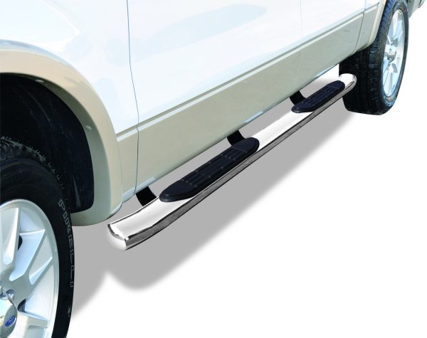 Go Rhino - 67150PS - 415 Series SideSteps (Cab-Length) with Welded End Caps