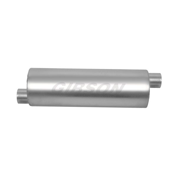 SFT Superflow Offset/Offset Round Muffler; Stainless