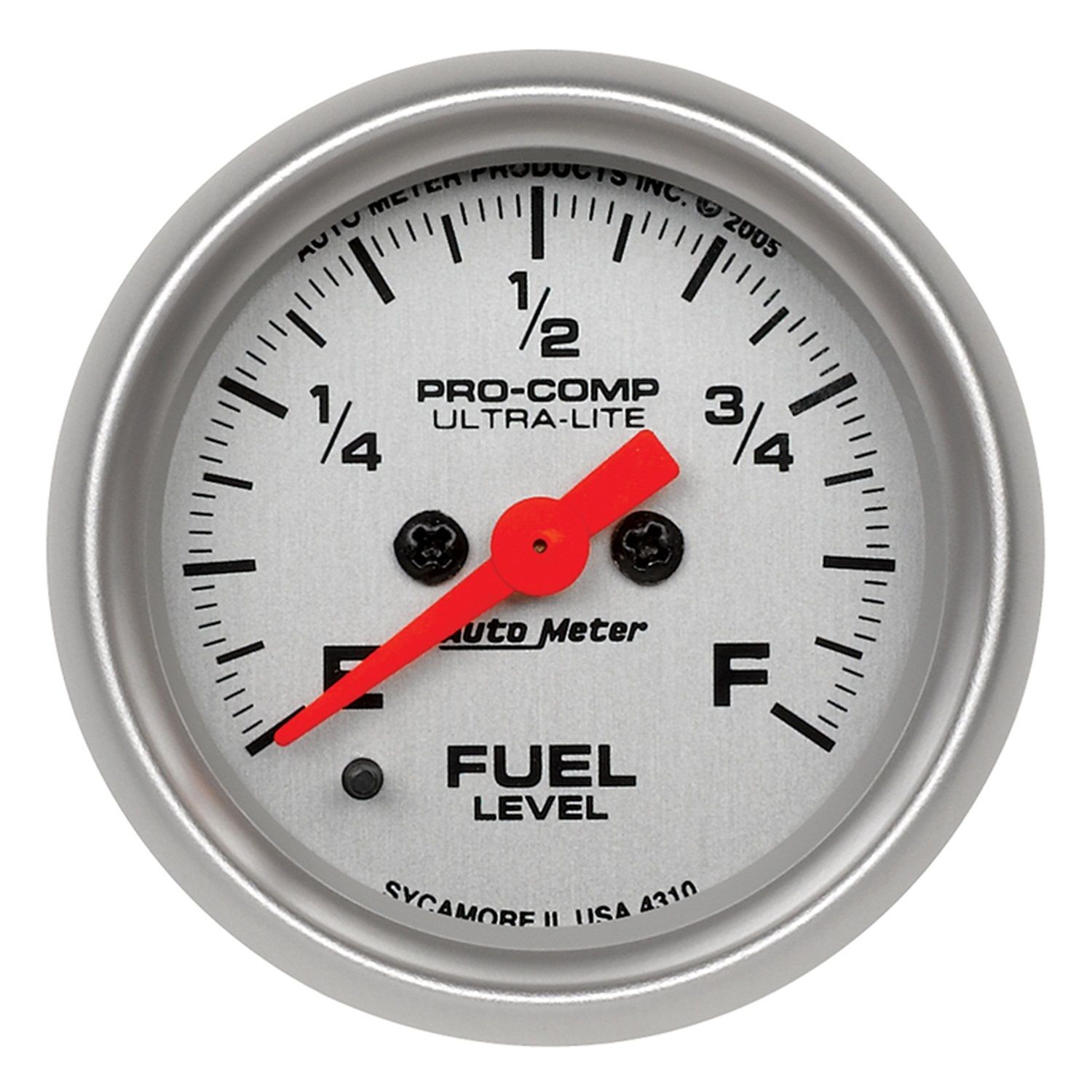 2-1/16 in. FUEL LEVEL, PROGRAMMABLE 0-280 O, ULTRA-LITE