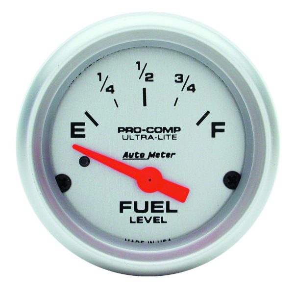 2-1/16 in. FUEL LEVEL, 0-90 O, GM, SSE, ULTRA-LITE