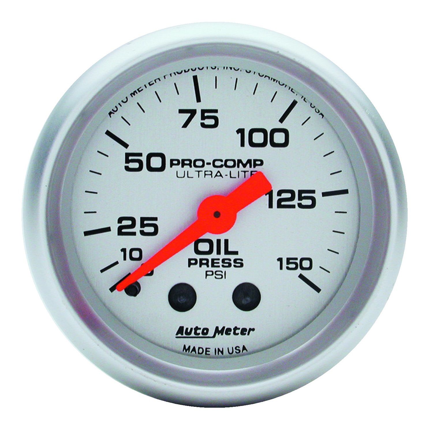 2-1/16 in. OIL PRESSURE, 0-150 PSI, ULTRA-LITE