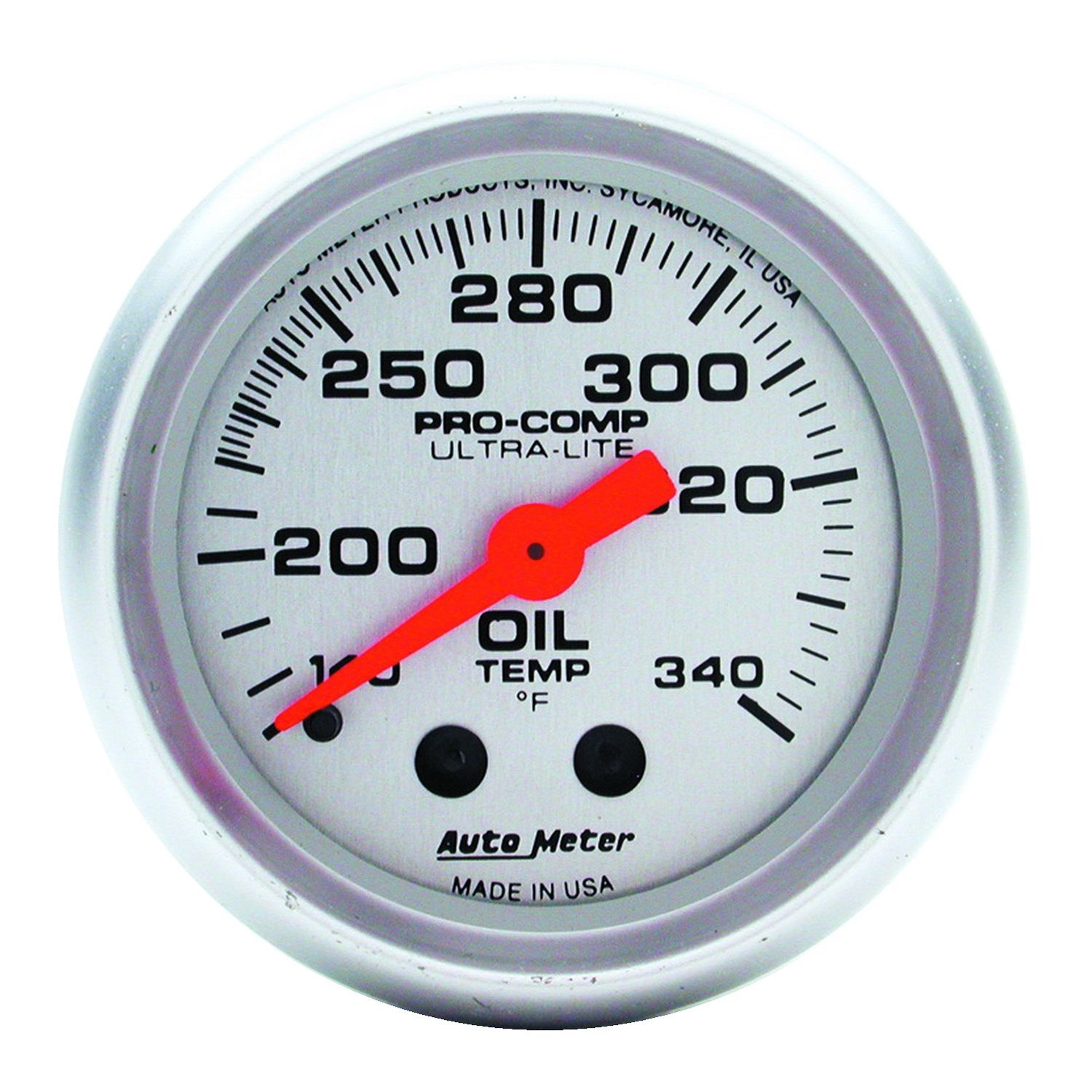 2-1/16 in. OIL TANK TEMPERATURE, 140-340 Fahrenheit, ULTRA-LITE