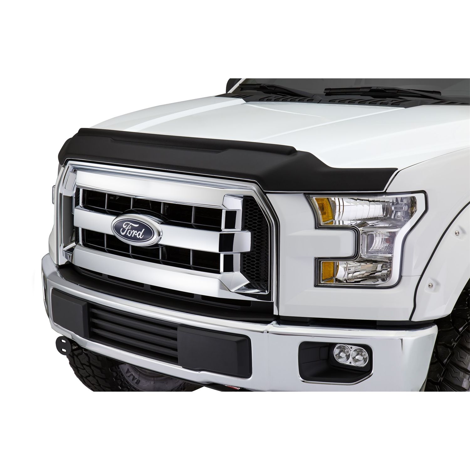 Auto Ventshade 436022 Aeroskin II Textured Black Flush Mount Hood Protector for 2011-2016 Ford F-250, F-350