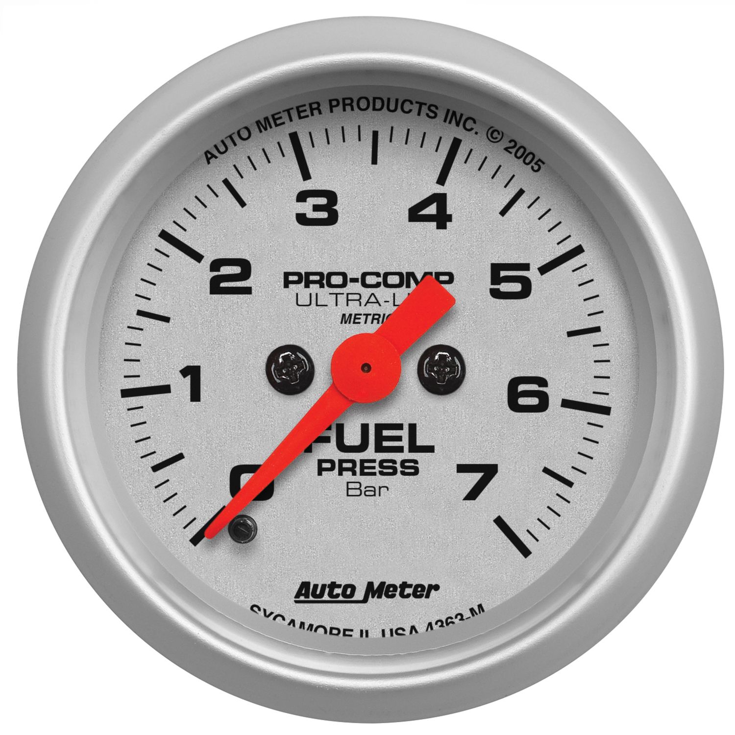 2-1/16 in. FUEL PRESSURE, 0-7 BAR, ULTRA-LITE