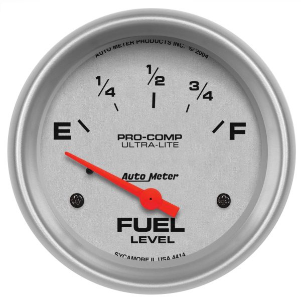 2-5/8 in. FUEL LEVEL, 0-90 O, SSE, ULTRA-LITE