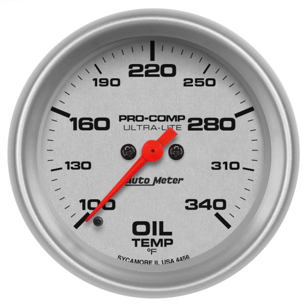 2-5/8in OIL TEMPERATURE, 100-340 deg F, ULTRA-LITE