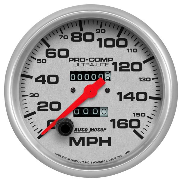 5 in. SPEEDOMETER, 0-160 MPH, ULTRA-LITE